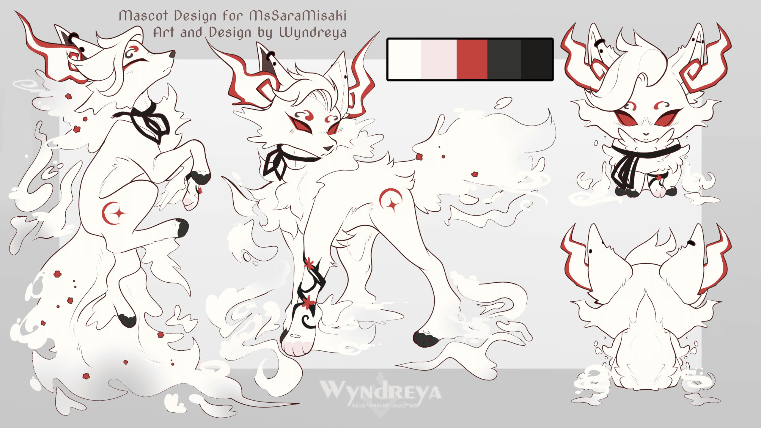 Misaki(Mascot) Ref Sheet: Wyndreya