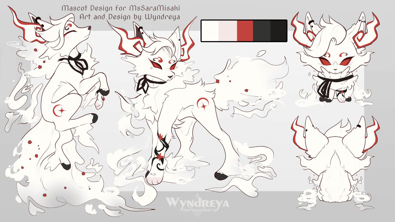 Misaki(Mascot) Ref Sheet: Wyndreya